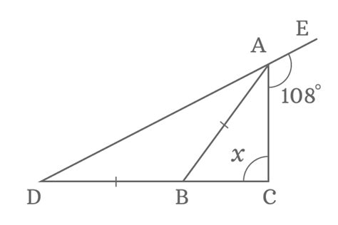 Find X If Line Ab Divides ∠dac In The Ratio 13 And Ab Db