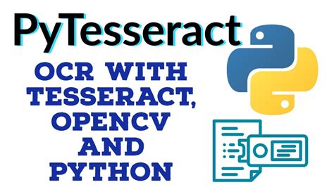 Optical Character Recognition Ocr With Tesseract Opencv And Python My