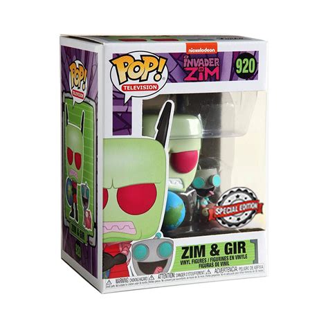 Funko Pop Zim And Gir 920 Nickelodeon Invader Zim Limited Co