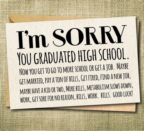 Congrats Grad Card Sorry Grad Congratulations Card Etsy In 2021