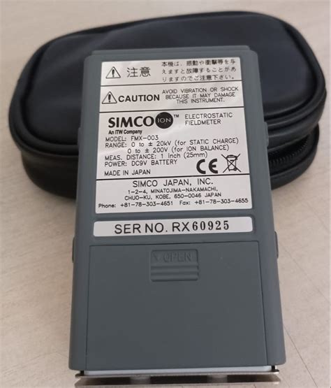 Simco Japan Electrostatic Fieldmeter Fmx 003 For Industrial At Rs