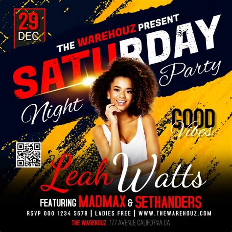 Saturday Party Flyer Template Postermywall