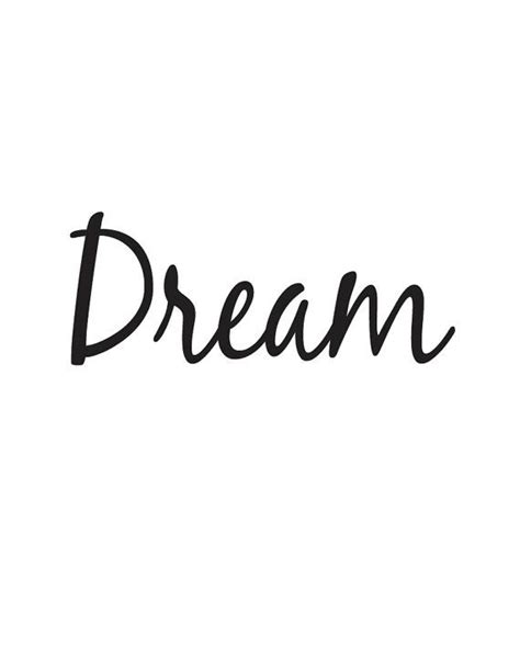 Dream Word Art Typography Print By Colourscapestudios On Etsy Word Art