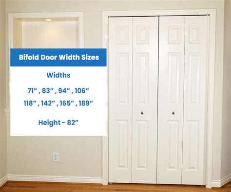 Bifold Door Sizes Standard And Closet Dimensions Designing Idea