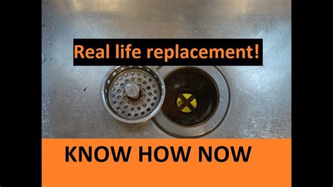 How To Replace Kitchen Sink Basket Strainer Youtube