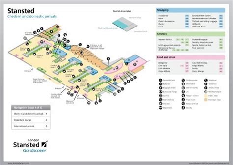 Terminal Map London Stansted Airport