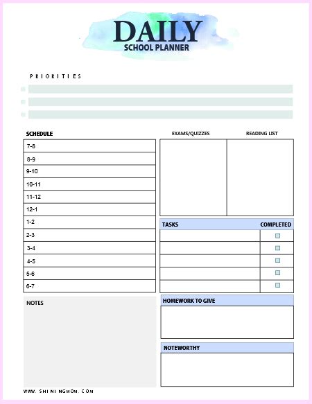Free Printable Teacher Planner 45 Templates To Make You Efficient