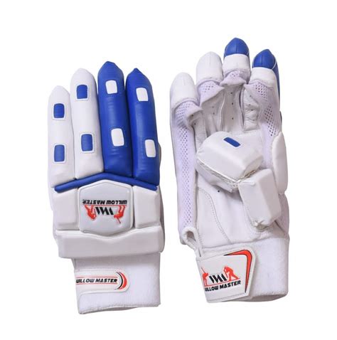White Pu Leather Velcro Willow Master Batting Cricket Gloves Size Full At Rs 1500pair In Meerut