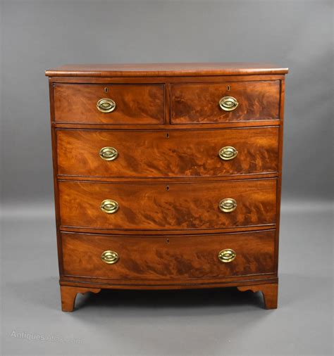 Victorian Mahogany Bow Front Chest Antiques Atlas