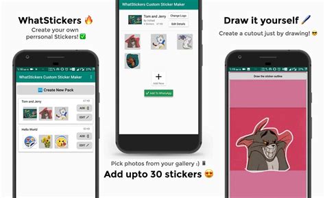 Moreover, you can also experiment with other images such as logos, sayings, and pet images. Here are the top Android apps to create WhatsApp stickers
