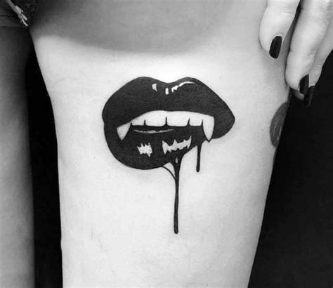 Vampire Lips Tattoo By Roy Tsour Post 26030 Lip Tattoos Lip Print Tattoos Vampire Tattoo