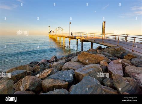 Brighton Jetty Adelaide South Australia Stock Photo Alamy