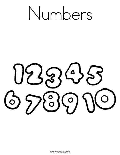 The main characters are made up of blocks, where their number determines which numbers they represent. Numbers Coloring Page - Twisty Noodle