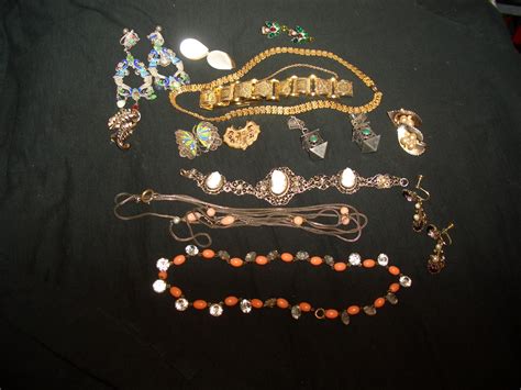Estate Sale Treasure Vintage Jewelry 1940s Trifari Sterling Damascene
