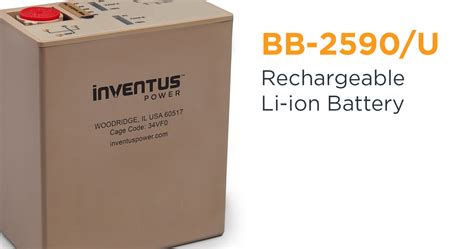Inventus Power Enhances Military Portfolio With Bb 2590 Battery