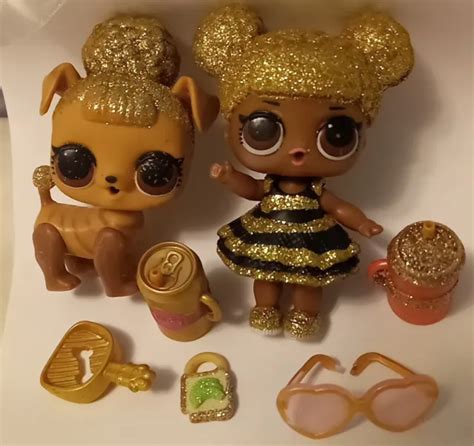 Lol Surprise Doll Glitter Queen Bee Series 1 2016 And Pet Pup 2017 999
