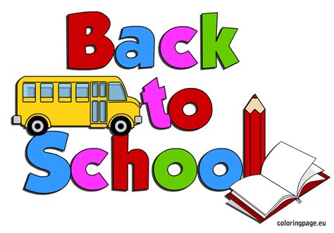 Free Printable Back To School Clipart At Getdrawings Free Download