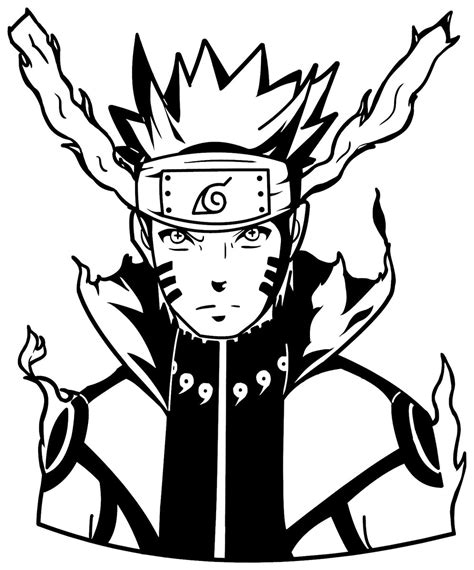 Naruto -- Naruto Uzumaki (Bijuu mode) Decal Sticker – KyokoVinyl