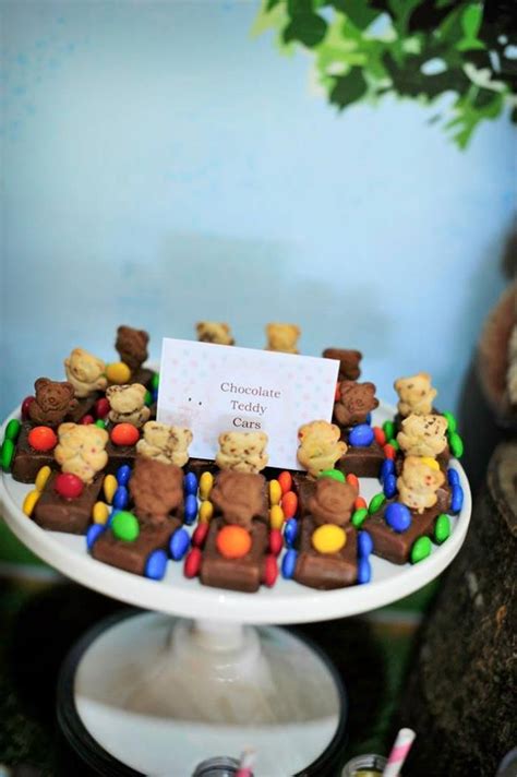 Teddy Bear Picnic Adorable Chocolate Teddy Cars Picnic Party Food Teddy Bear Picnic Birthday