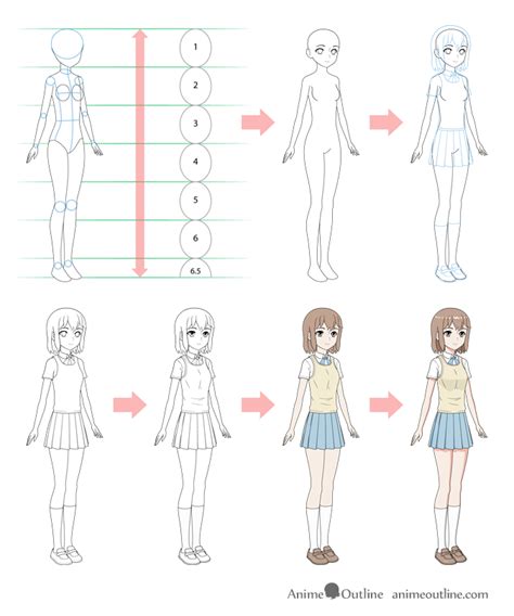 How To Draw A Manga Girl Step By Step Manga
