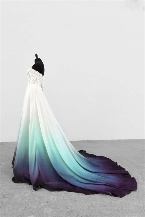 Colorful Ombré Wedding Gowns Shop — Canvas Bridal Dye Wedding Dress