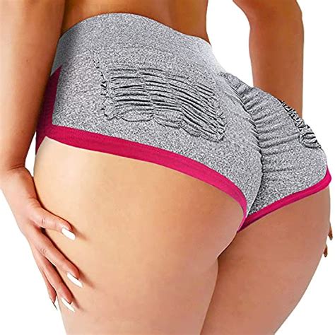 yofit womens ruched butt lifting gym shorts high waisted booty yoga shorts workout running