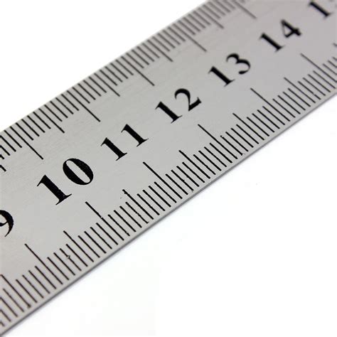 30cm Stainless Steel Metal Ruler Rule Precision Double Sided Measuring