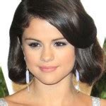 Selena Gomez Straight Light Brown All Over Highlights Angled Flat