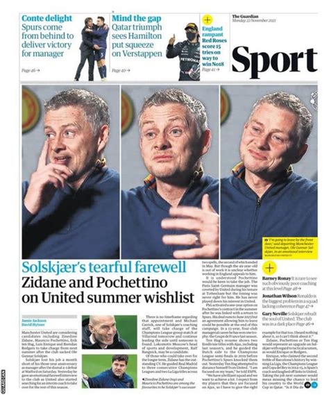 Monday S Back Pages Bbc Sport