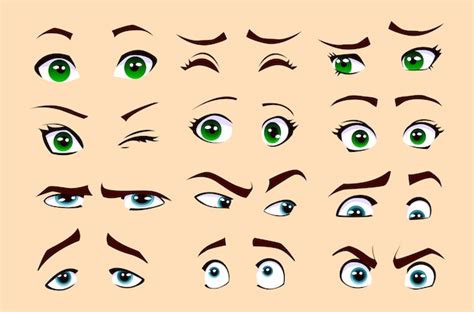 Cartoon Eyes Emotions