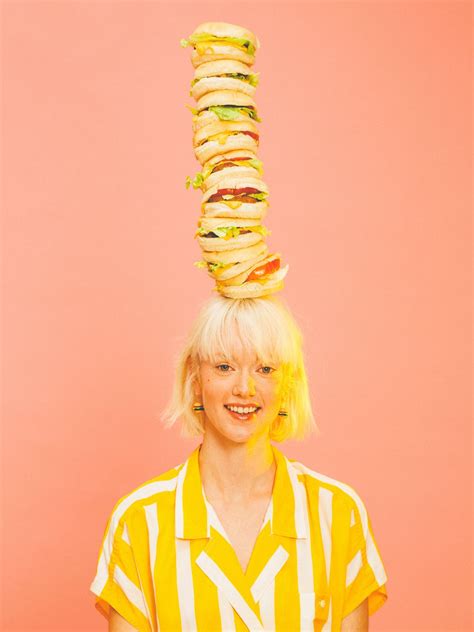 Balancing Ten Burgers On Your Head Is A Lot Easier Than Youd Think Photos By Alex De Mora