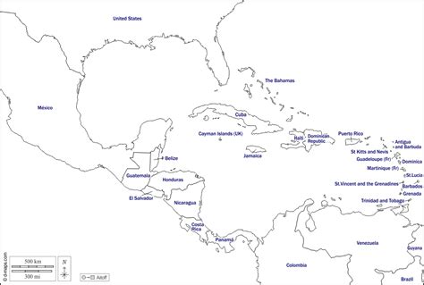 América Central Mapa Gratuito Mapa Mudo Gratuito Mapa En Blanco
