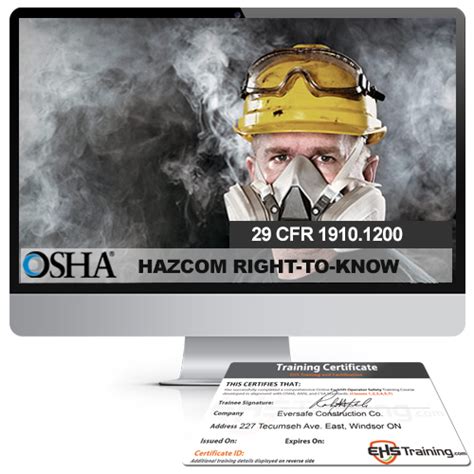 OSHA HAZCOM Online Certification Training Get Certified Fast