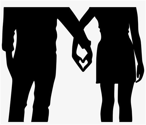 Couple Heart Hands Silhouette Icons Png Free Couple Silhouette