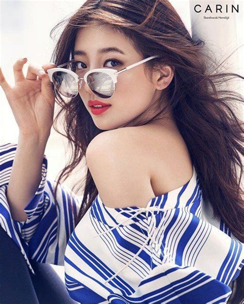 Suzy Models A Gorgeous Summer Look With Glasses Brand Carin Allkpop