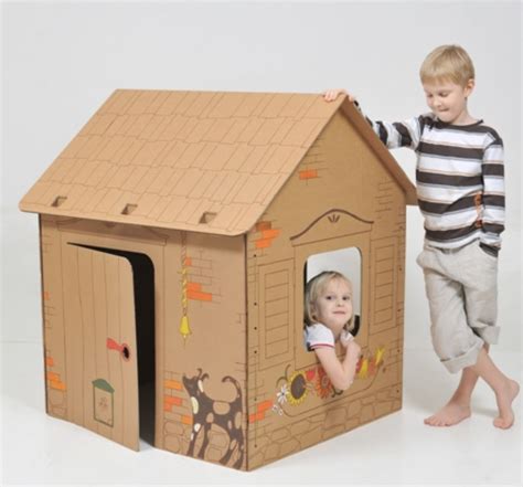 Cardboard Playhouses Cardboard House Cardboard City Cardboard Crafts