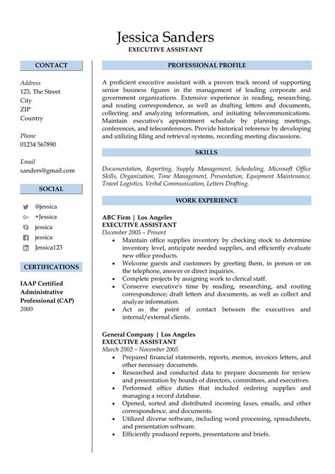 Professional Resume Templates Free Kinggarry