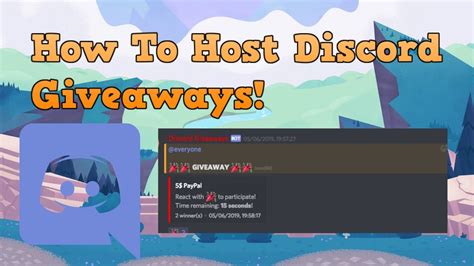 How To Host Your Own Discord Giveaways Youtube