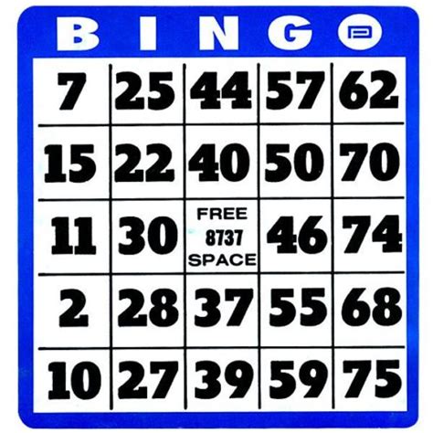 Large Print Bingo Cards For Low Vision Big Numbers Thick Cards Qty
