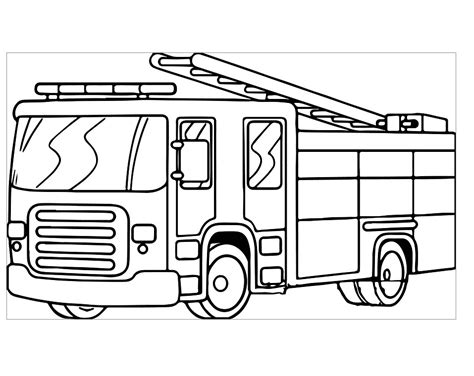 Fire truck coloring page from rescue vehicles category. Top 20 Printable Fire Truck Coloring Pages - Online ...