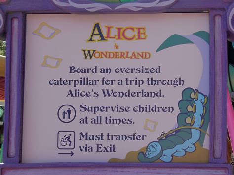 Mouse Troop Alice In Wonderlands Curious Signage