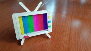 It may even take some start loading up on popsicles now if you're looking to diy this light art. Retro TV-Popsicle stick phone stand | Diy และงานฝีมือ