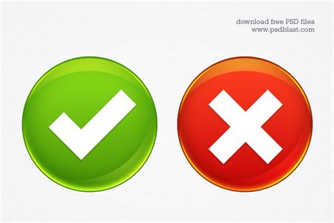 Download Free Web Buttons Accept Delete Psd File Freeimages