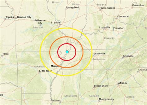 Quake Strikes In The Heart Of The New Madrid Seismic Zone In Tennessee