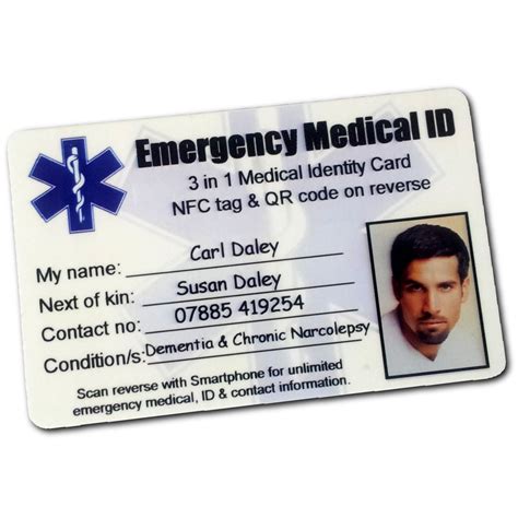 Medical Id Card Format Call 855 Make Ids Id Card Template Card