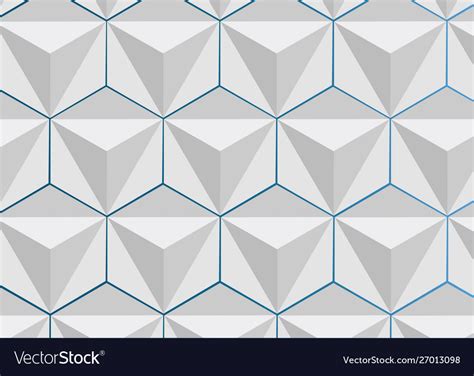 Abstract Triangular Prism Pattern Graphic Design Vector Image