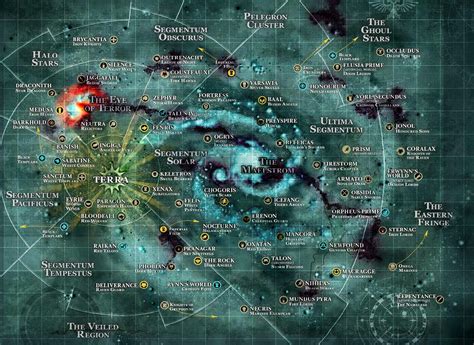 Galaxy Map Warhammer 40k Artwork Fantasy World Map