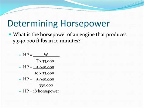Horsepower Unit