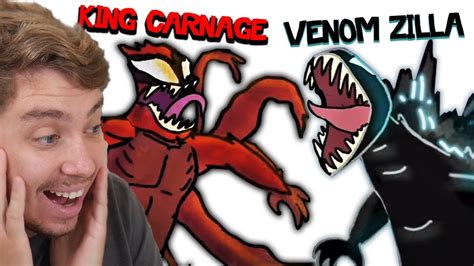 Reacting To Venom Zilla Vs King Carnage Insane Fight Youtube