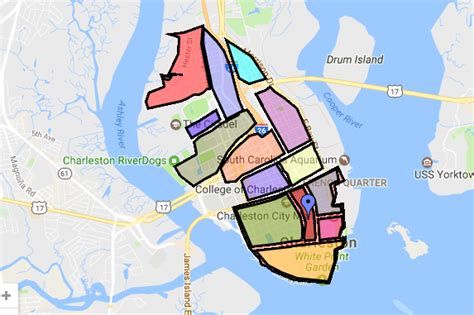 Charleston Area Map